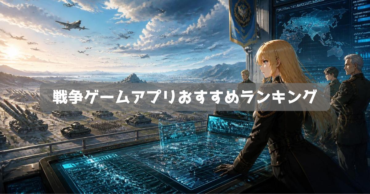 戦争ゲームおすすめ無料アプリランキング｜リアルな戦場を楽しめるスマホゲーム