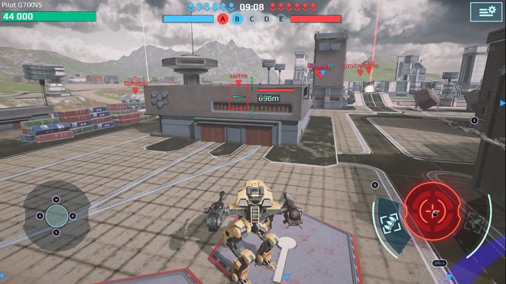 WarRobotsの戦場バトル画像