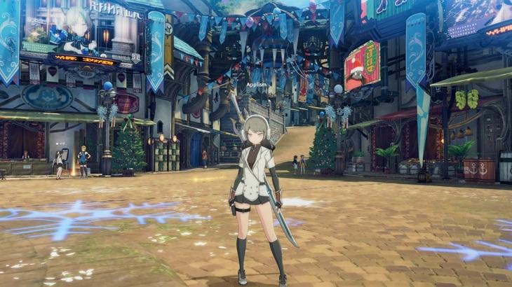 ブループロトコル：スターレゾナンスのキャラクターと街並み画像