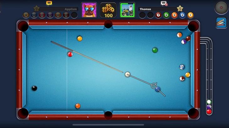 8 Ball Poolのビリヤードプレイ画像