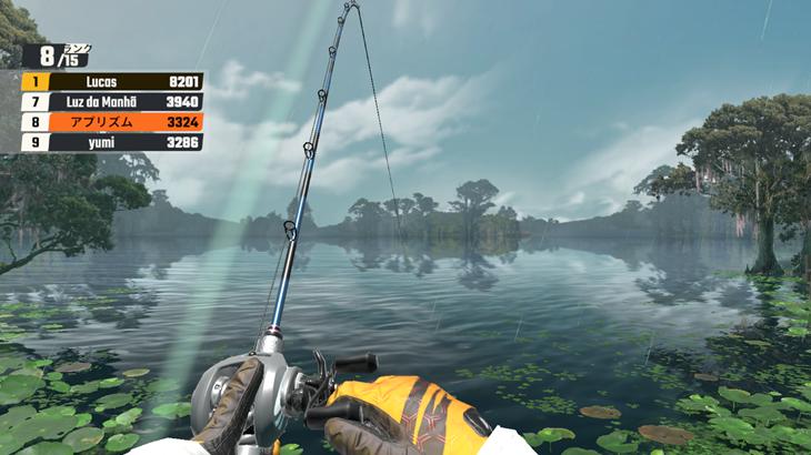 釣りの達人の魚釣り画像