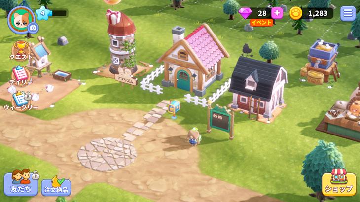 ポケ農園のゲーム画面