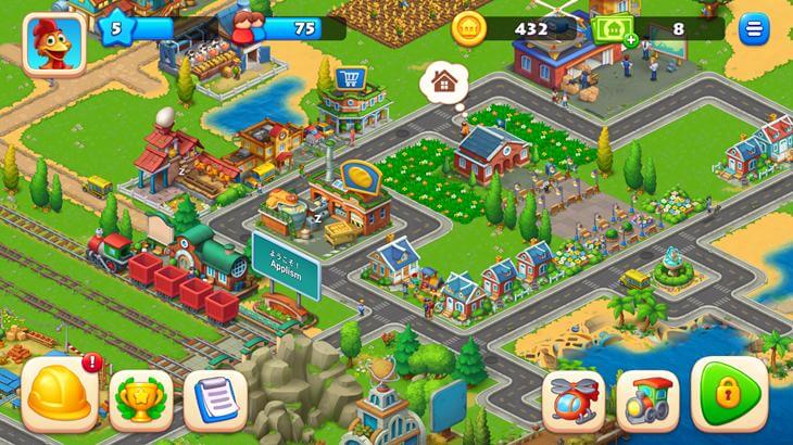 タウンシップ (Township)の街づくり画面