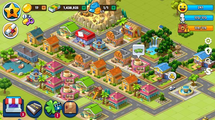 ヴィレッジシティで街づくりした都市の画像